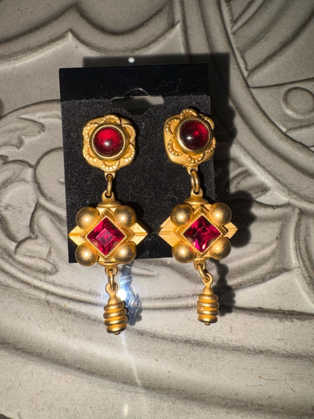 Vintage Natasha Stambouli Dangle Earrings